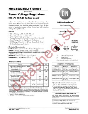 MMBZ5225BLT1G datasheet  